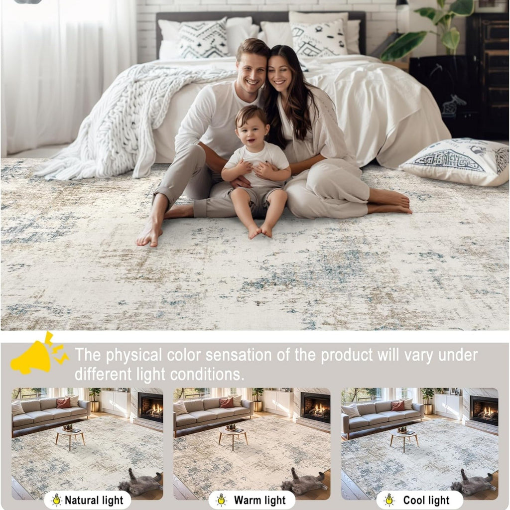 Abstract Multi-Color Area Rug